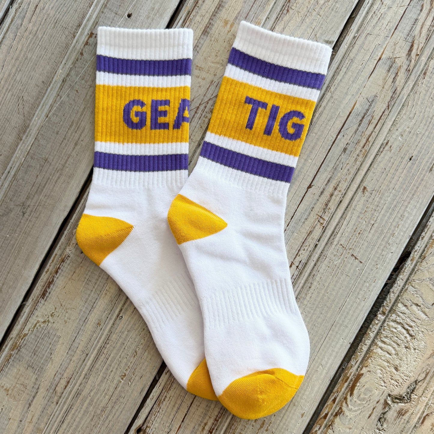 LSU Geaux Tigers Varsity Sock