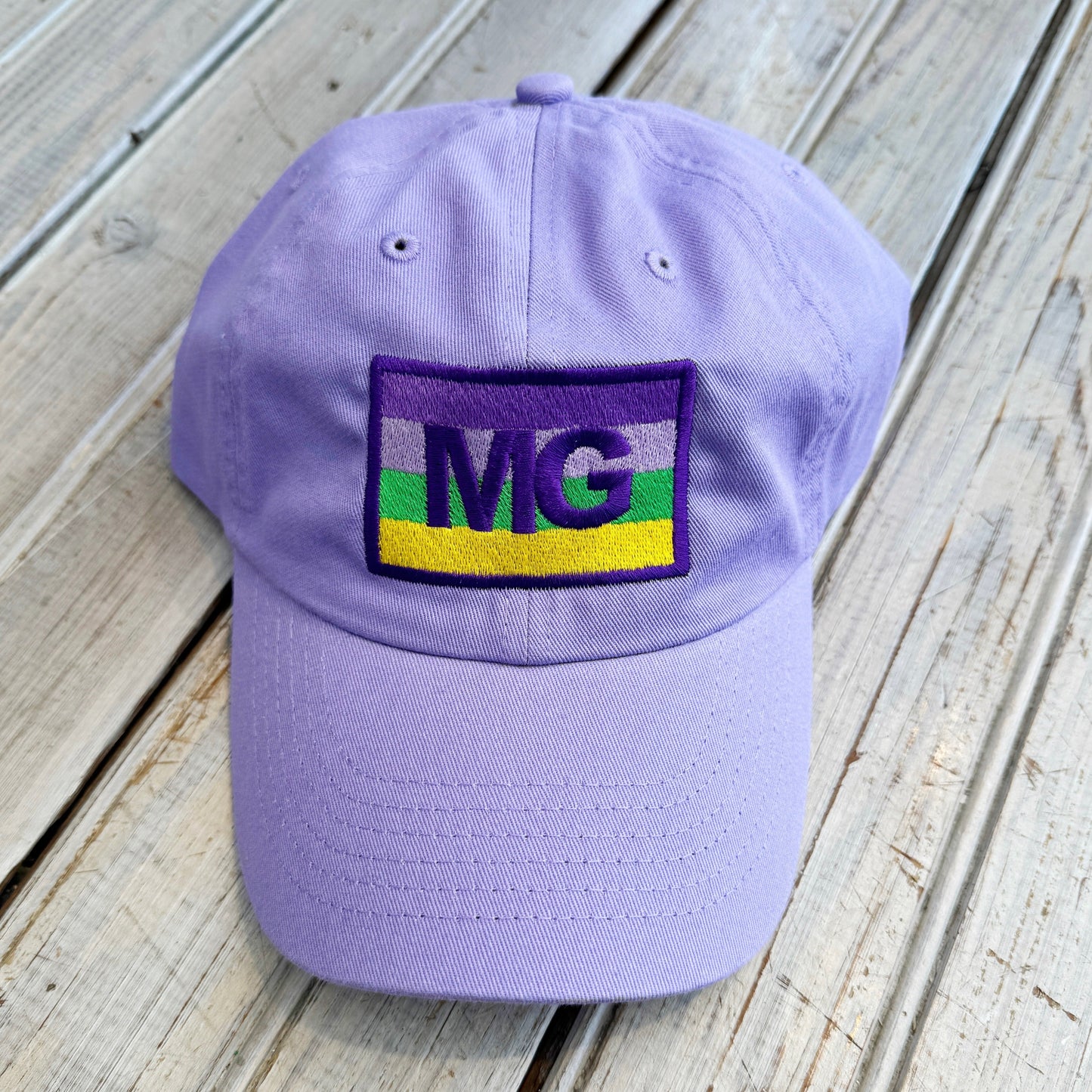 Mardi Gras Stripe MG Hat-lavender