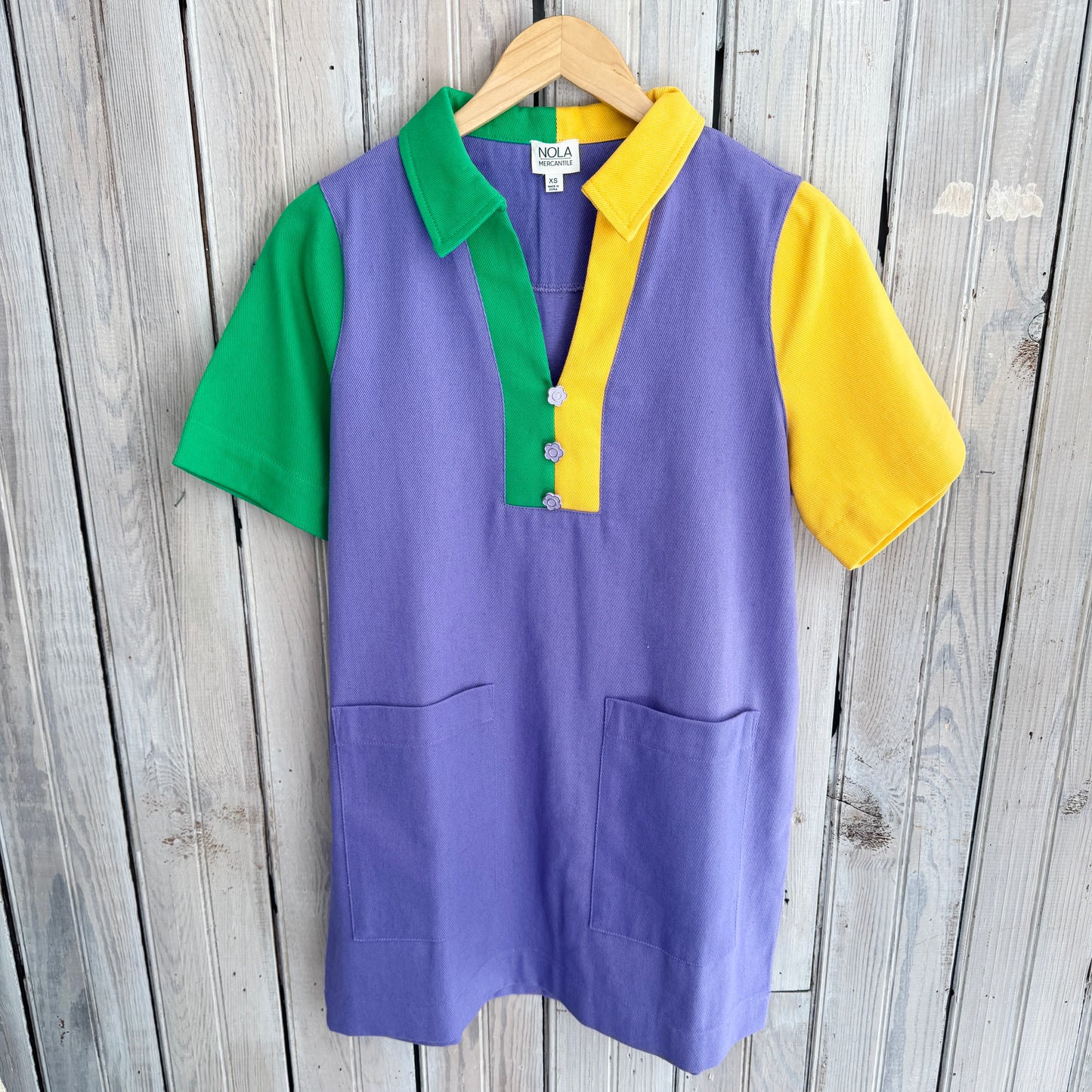 Mardi Colorblock Denim Dress