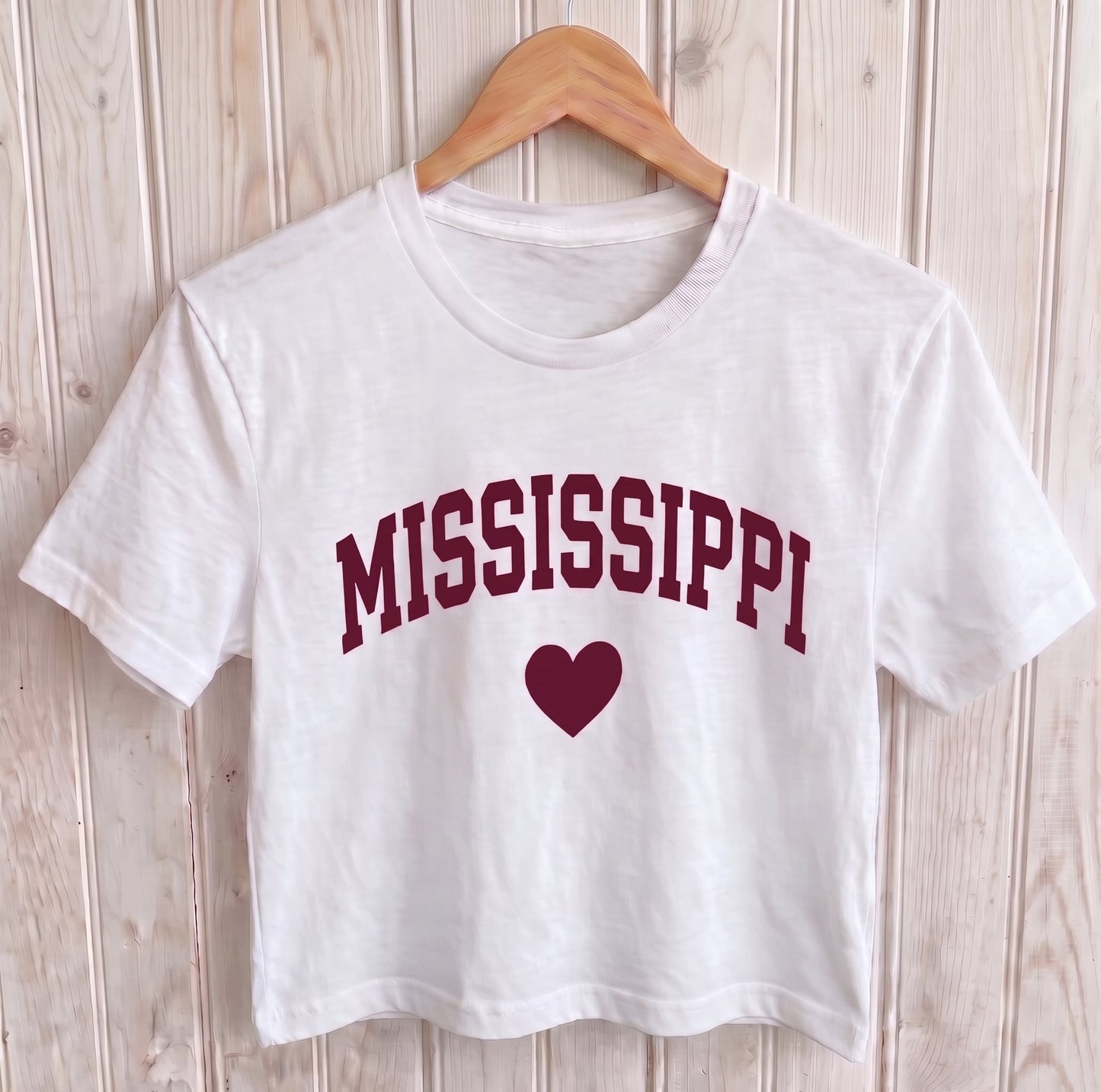 Mississippi Heart Crop Top
