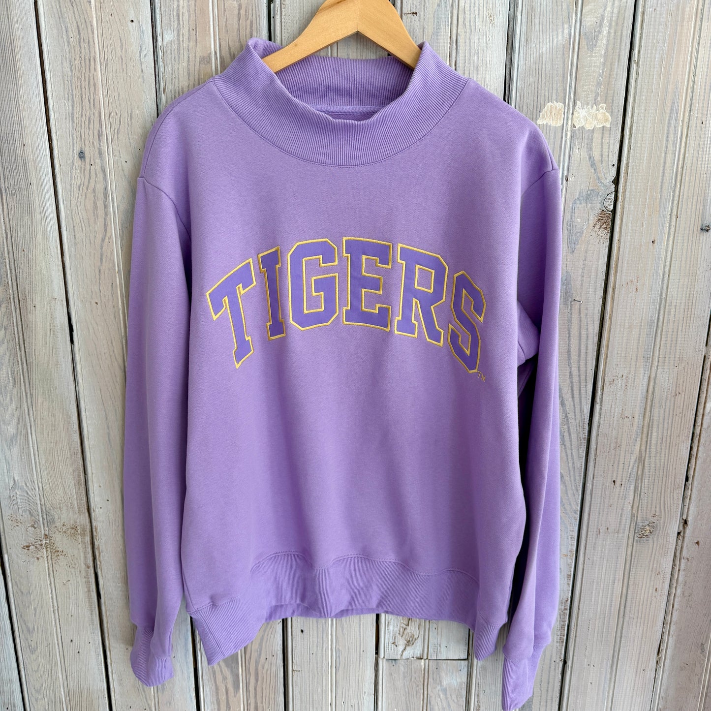 LSU TIGERS Varsity Mockneck Sweatshirt