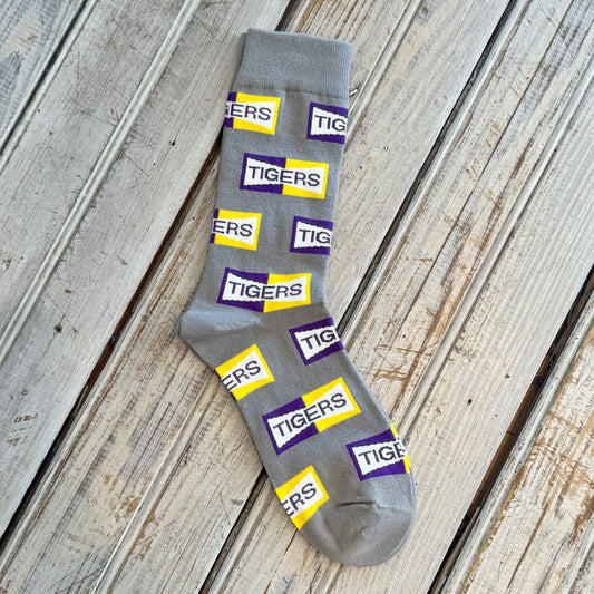 Tigers Two Tone Sock-grey