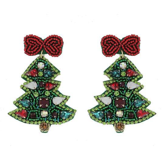 Christmas Tree Earring-green