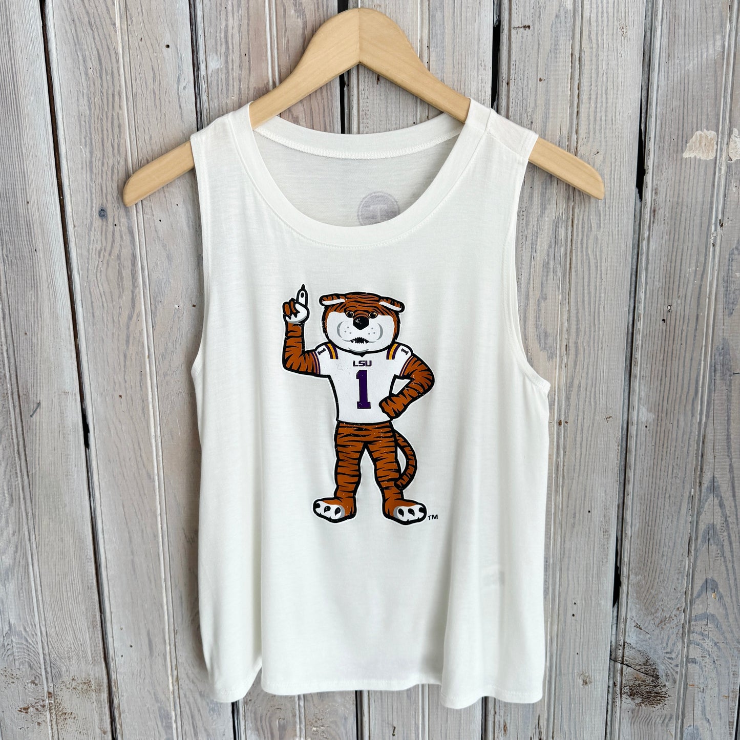 JT x LSU #1 Mike Tank-white