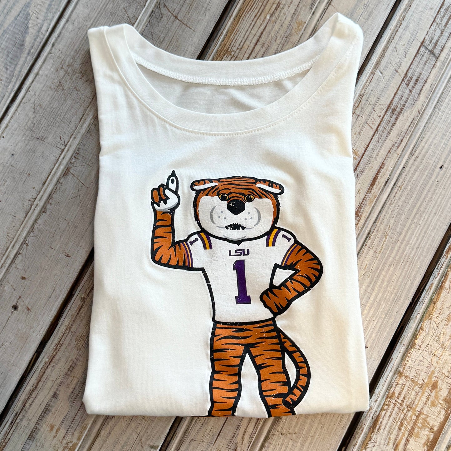 JT x LSU #1 Mike Tank-white