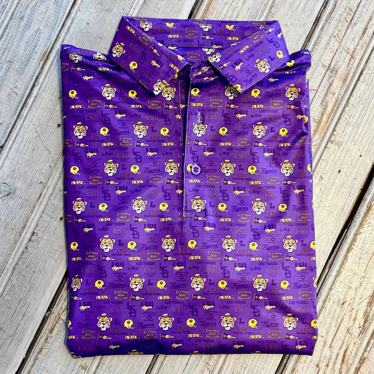 NM x LSU Vintage Icons Polo