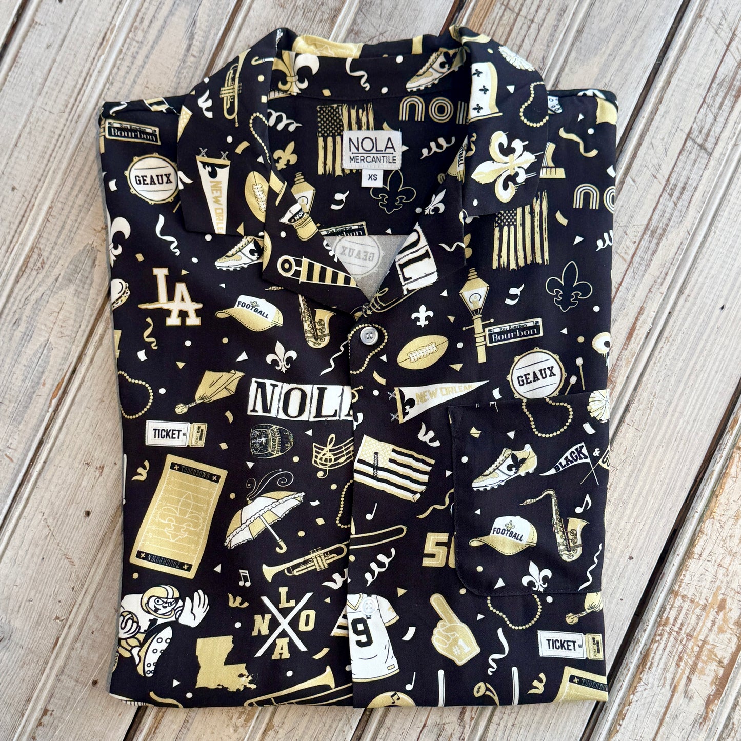 NM Saints Hawaiian Shirt