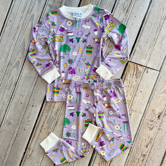 NM Toddler Nola Icons PJ Set- mardi