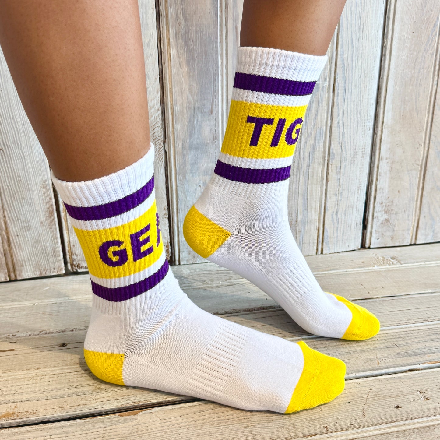Geaux Tigers Varsity Sock