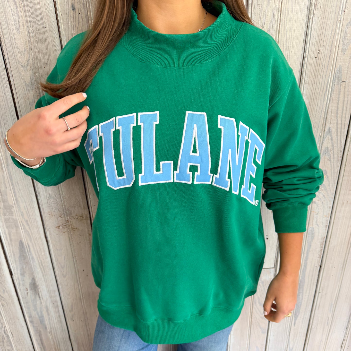 TULANE Varsity Mockneck Sweatshirt