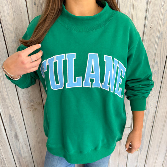 TULANE Varsity Mockneck Sweatshirt
