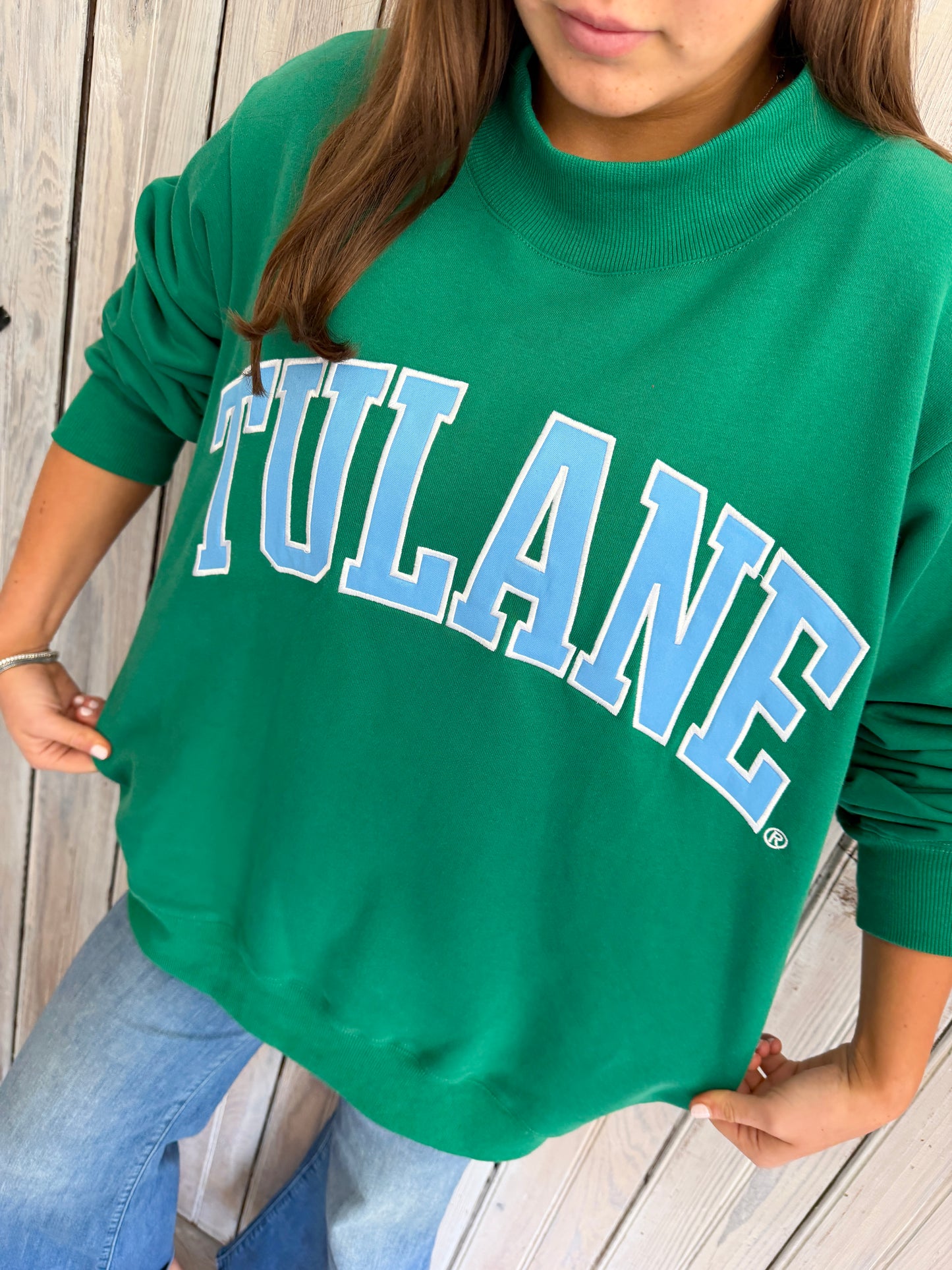 TULANE Varsity Mockneck Sweatshirt