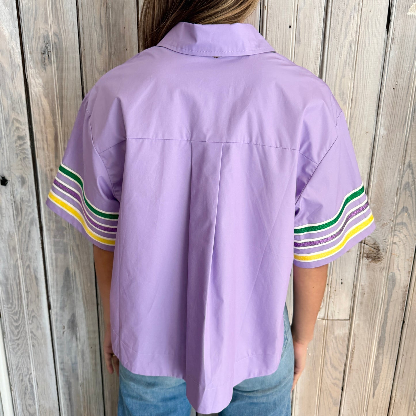 Nolaverse Mardi Stripe Poplin-lavender