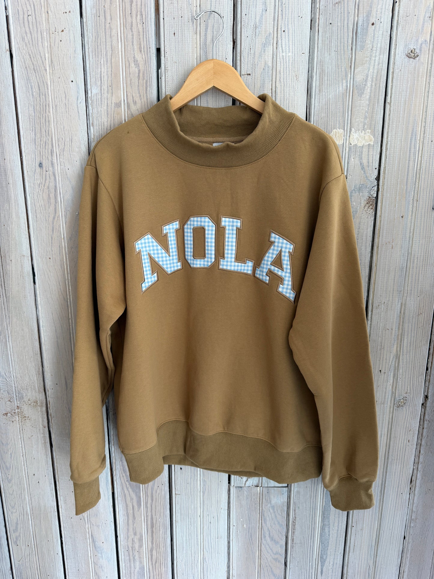 Nola Mockneck Sweatshirt-brown
