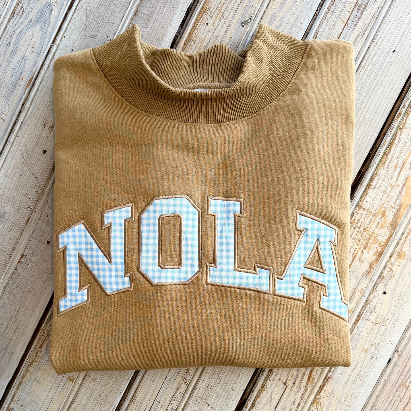 Nola Mockneck Sweatshirt-brown