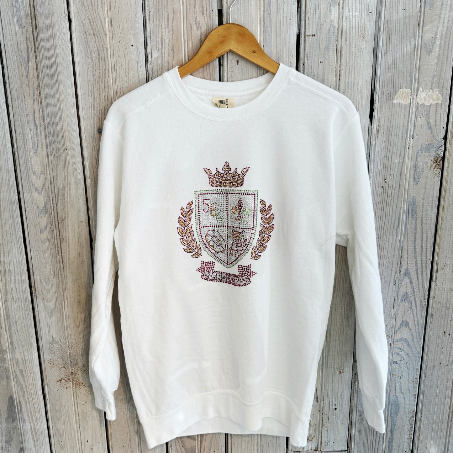 Rhinestone Transfer-Mardi Crest