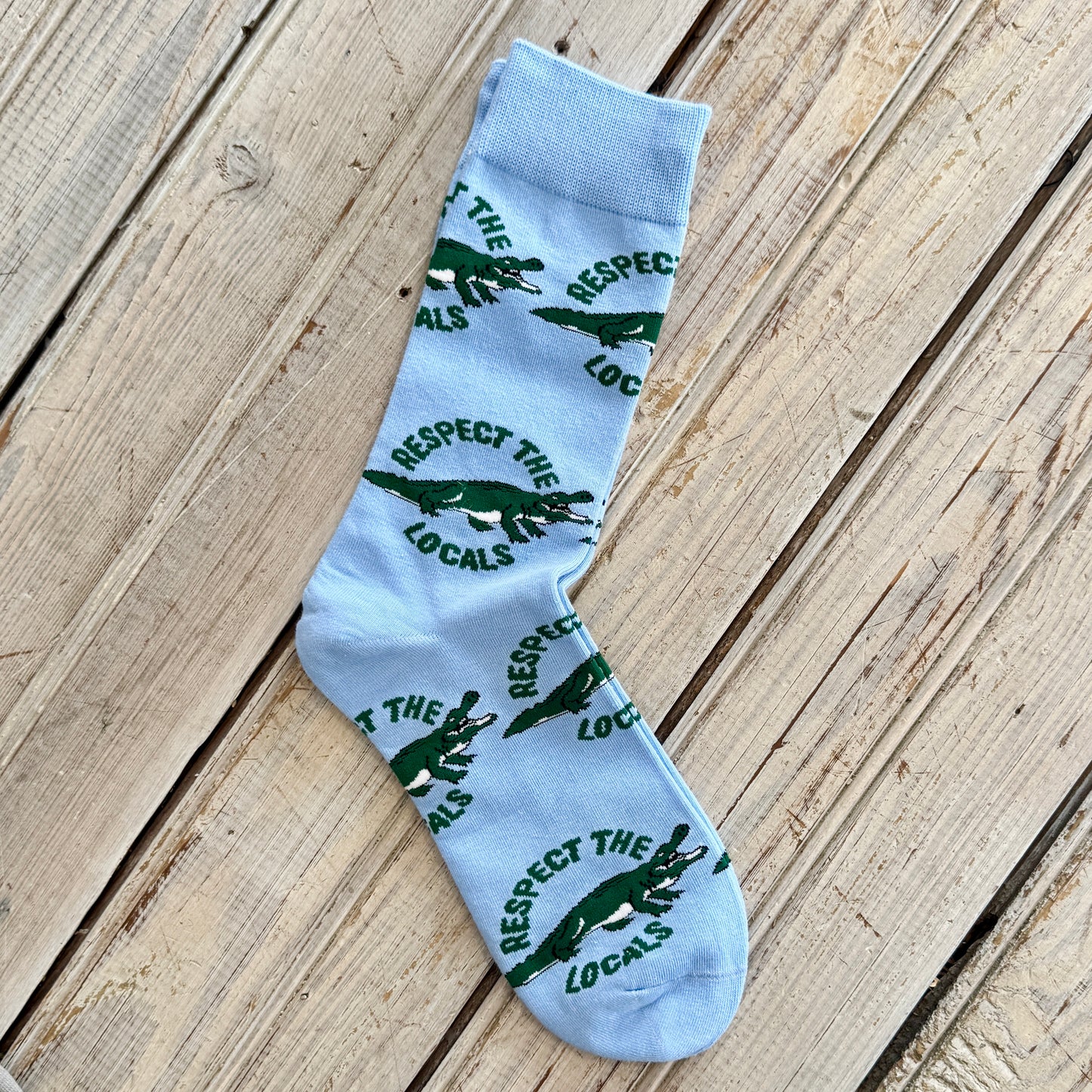 Respect The Locals Sock-blue/green