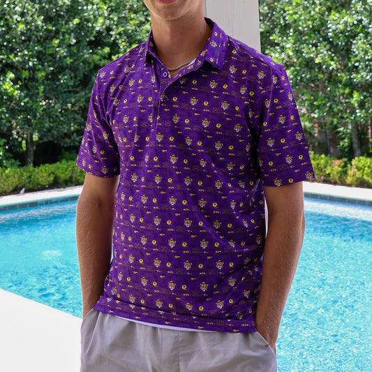NM x LSU Vintage Icons Polo