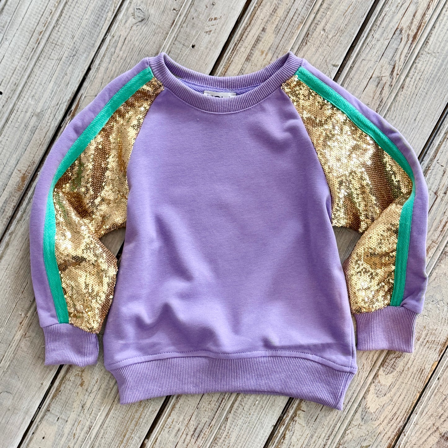 Lavender Sequin Kids Sweatshirt