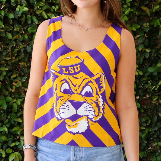 LSU Sailor Mike Chevron Stripe Tank