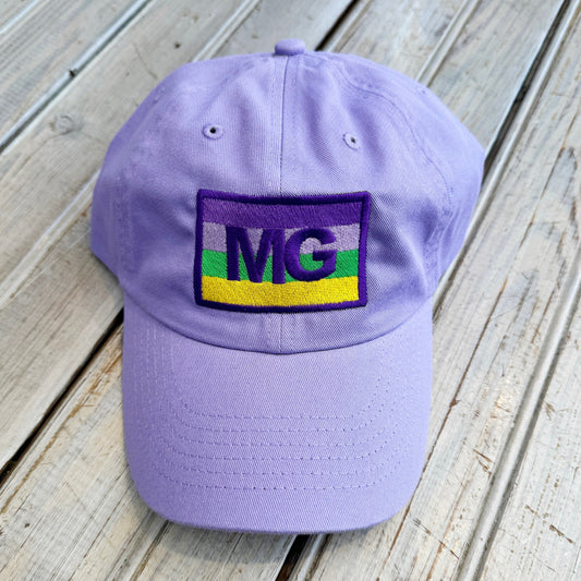 Mardi Gras Stripe MG Hat-lavender