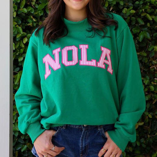 Nola Mockneck Sweatshirt-green