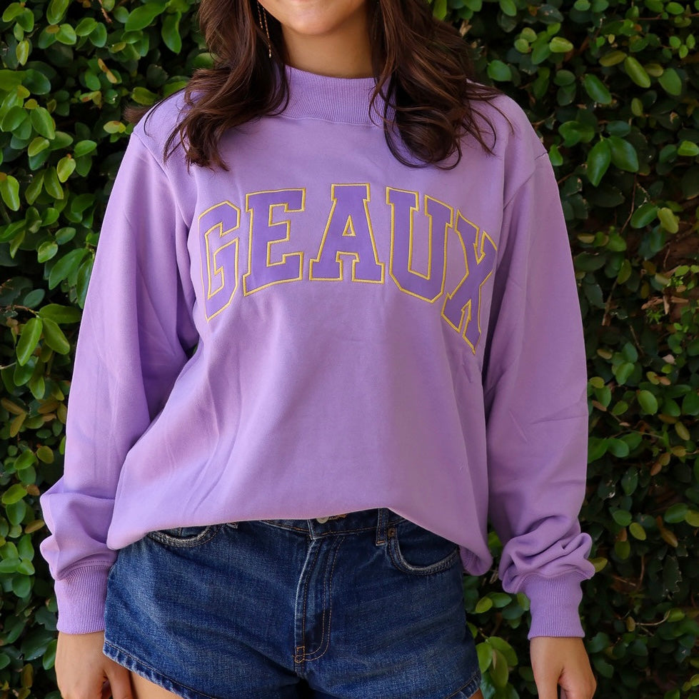 GEAUX Varsity Mockneck Sweatshirt