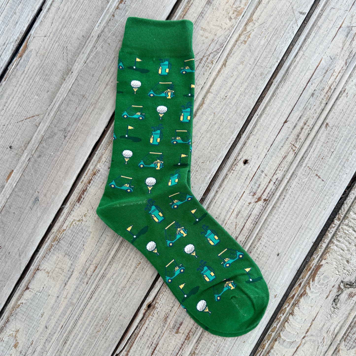 Golf Print Sock-green