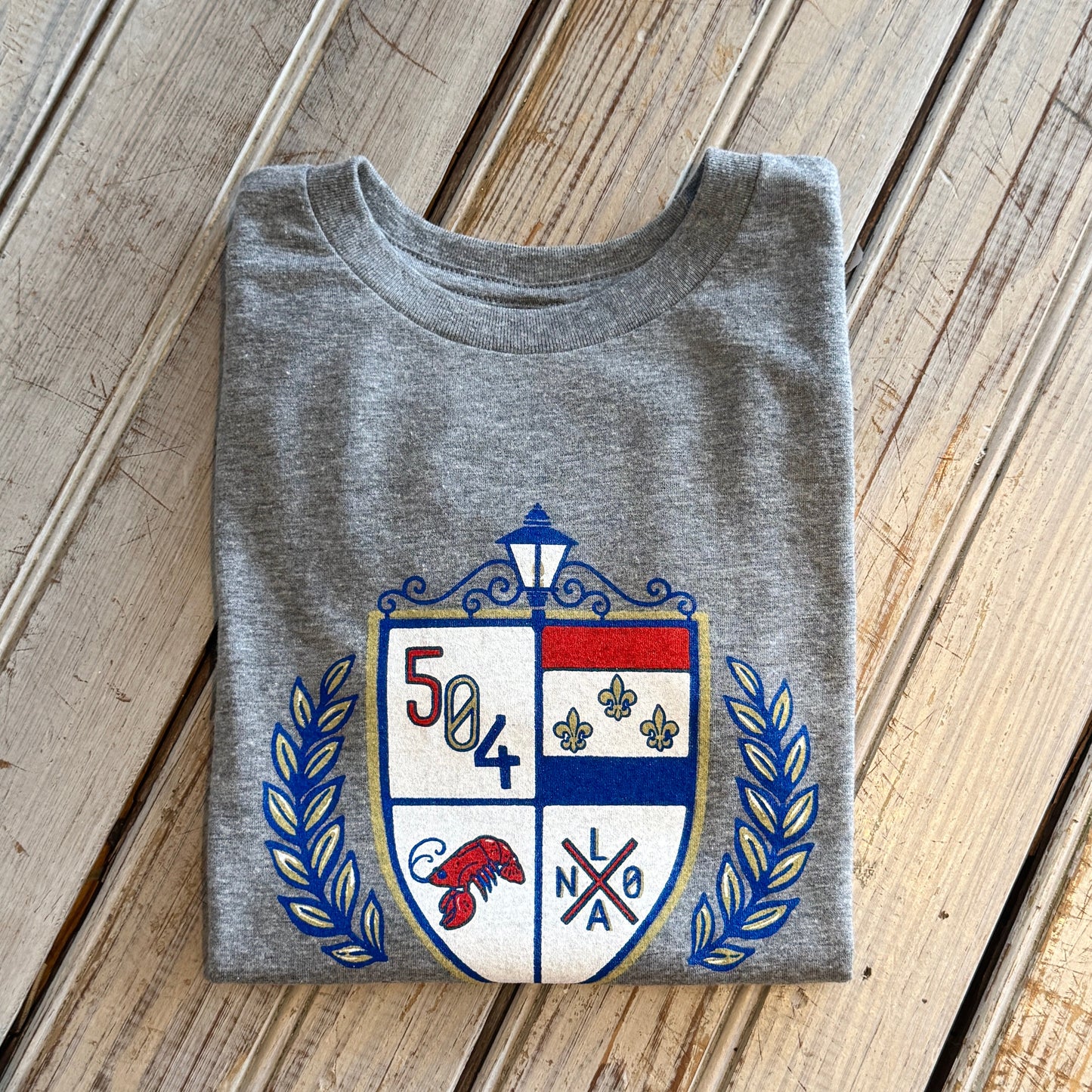 NOLA Crest Kids- grey