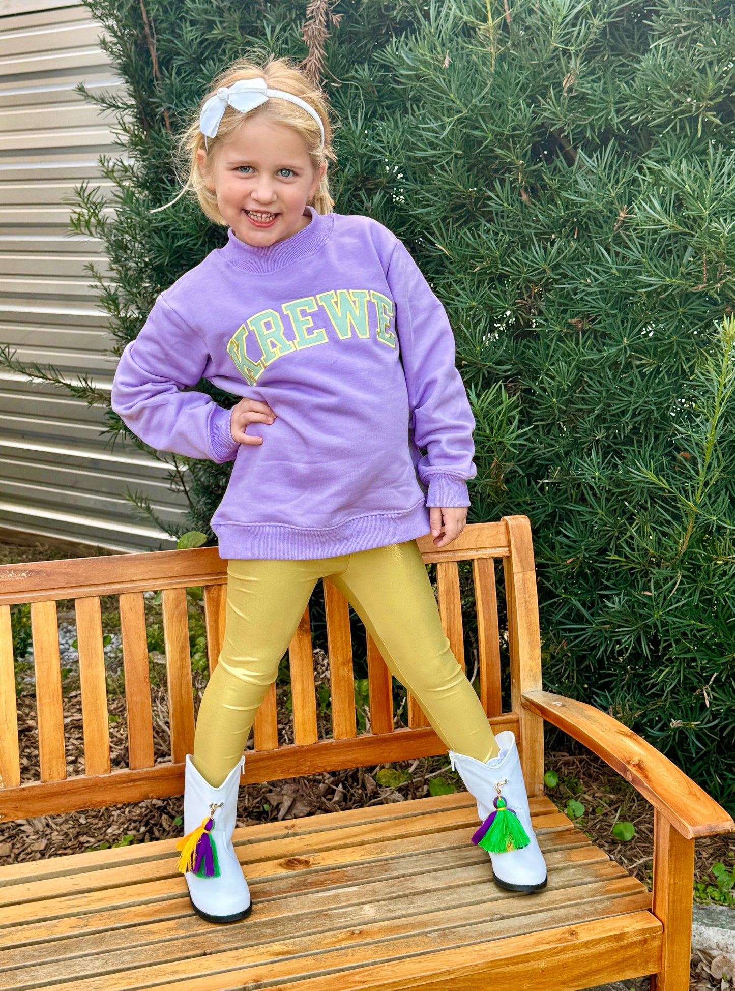 Kids KREWE Varsity Mockneck Sweatshirt
