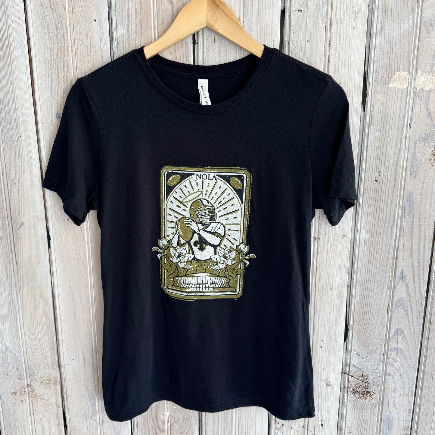Black & Gold Tarot Women's Crew-black