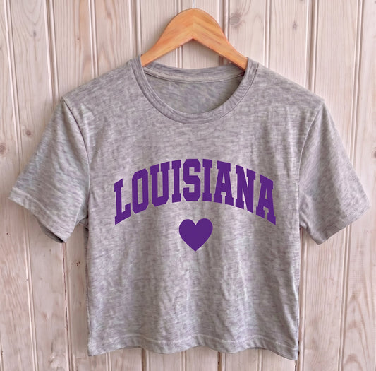 Louisiana Heart Crop Top