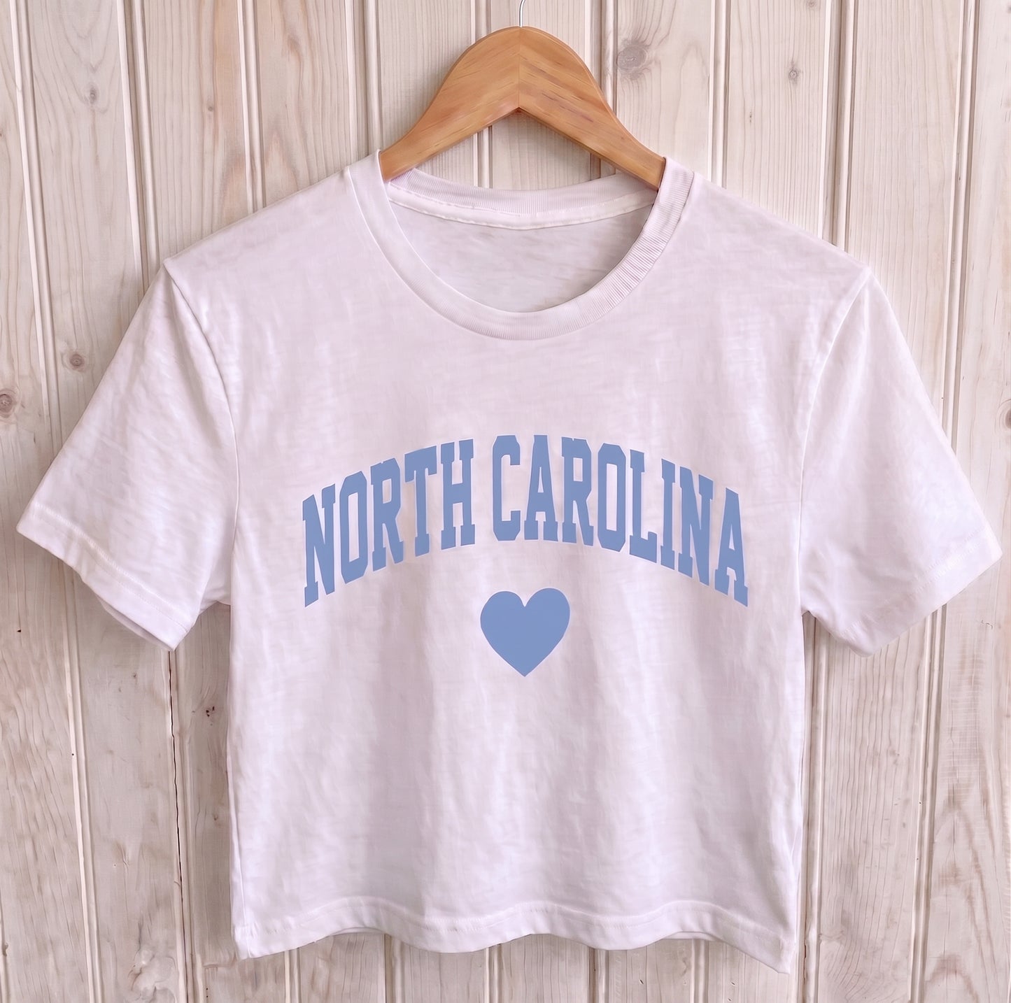 North Carolina Heart Crop Top