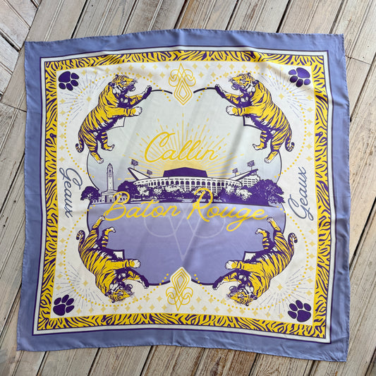 NM Geaux Silk Scarf