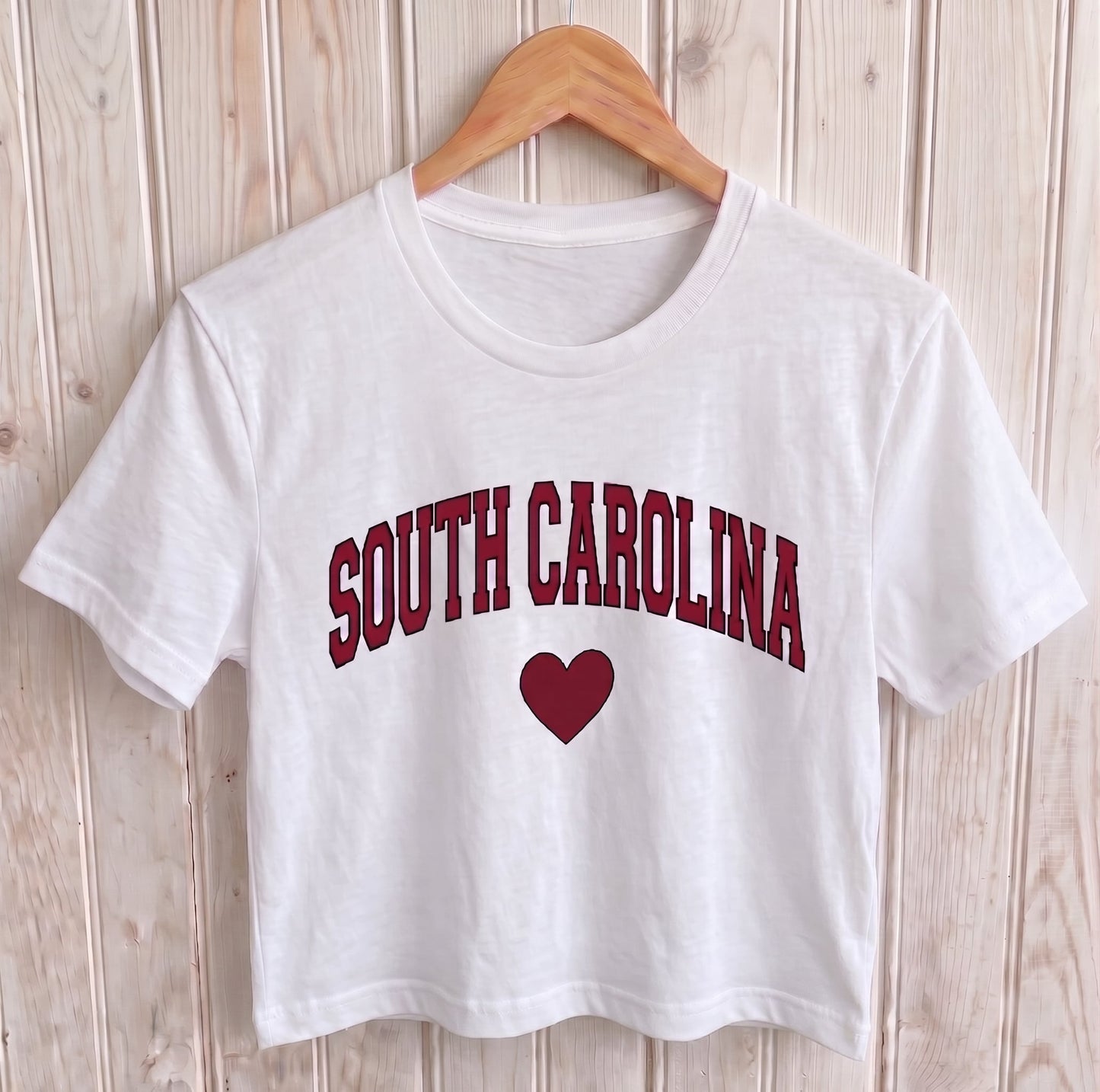 South Carolina Heart Crop Top