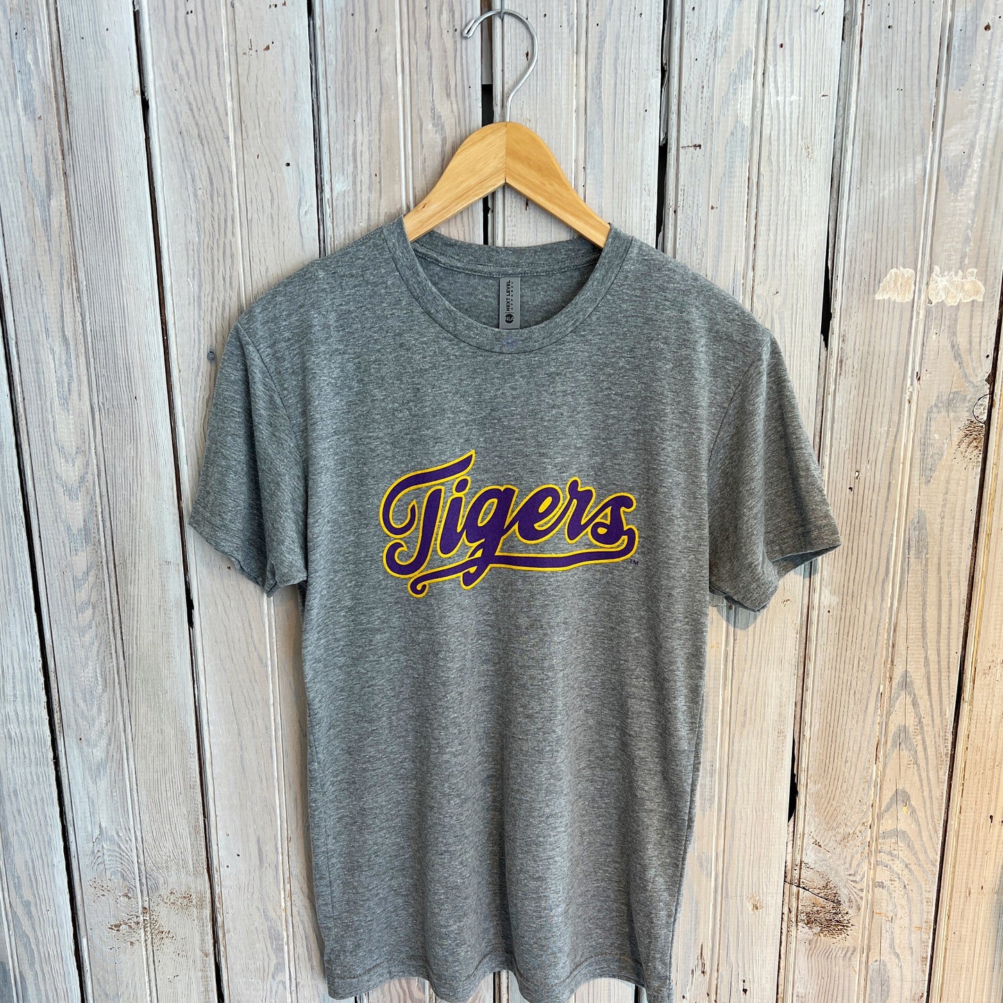 LSU Tigers Script Tee-hea grey