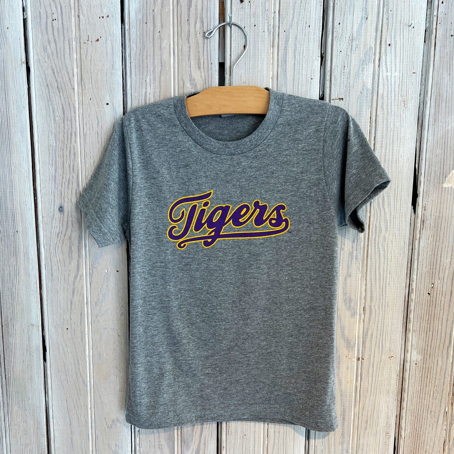 LSU Tigers Script Kids Tee-hea grey