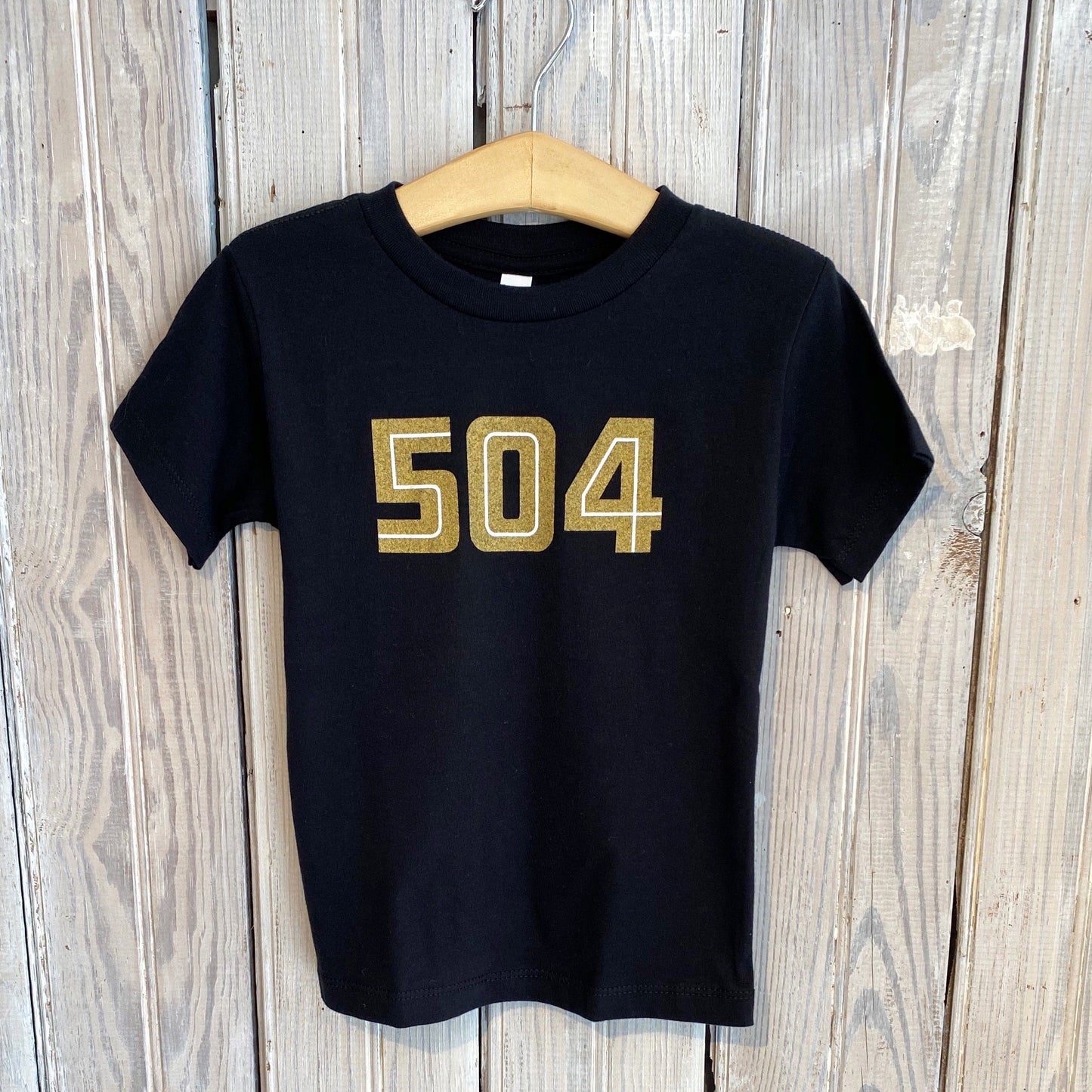 504 Kids Tee-black/gold/white