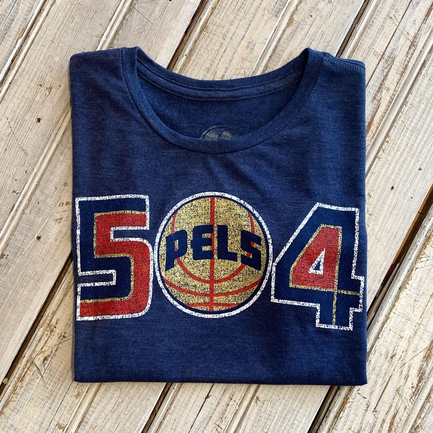 504 Pels Crop Top-vintage navy