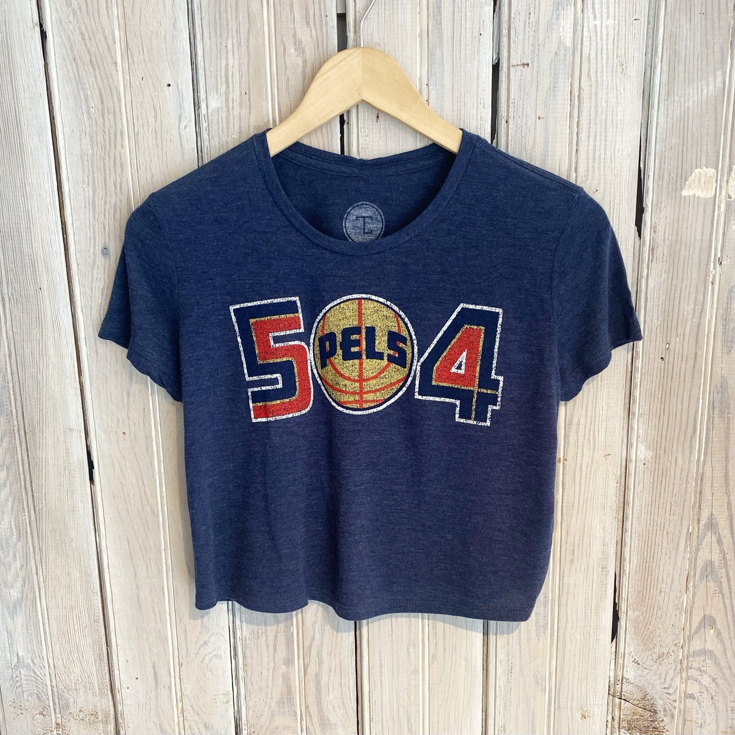 504 Pels Crop Top-vintage navy