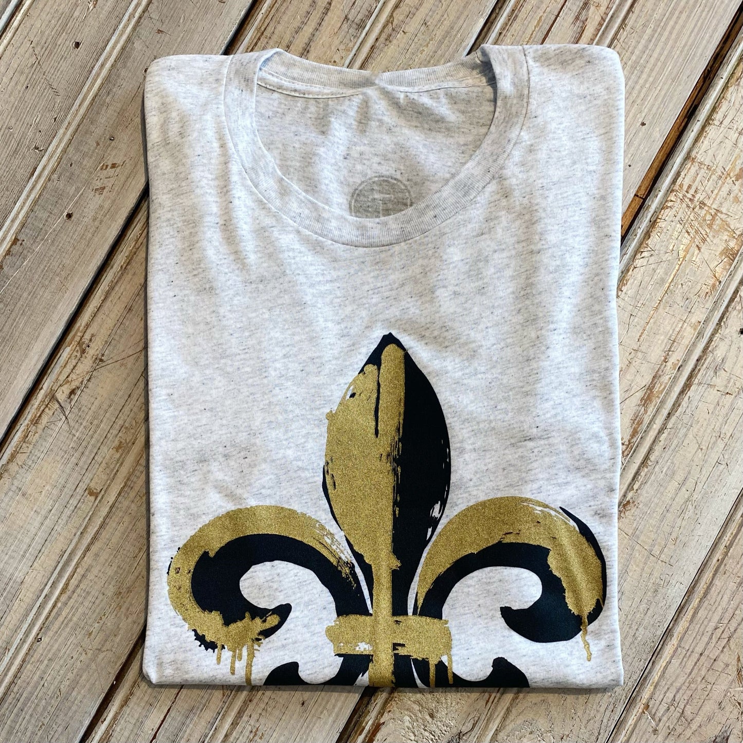 Dripping FDL Tee-heather white